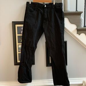 Member’s Property Black Denim Straight Leg Jeans sz 36x 32